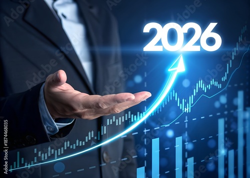 2026 business growth success forecast digital chart