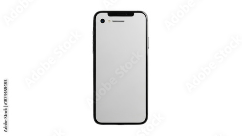 Modern smartphone with black frame