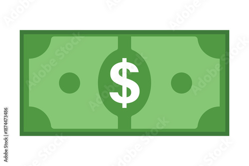 Dollar notes icon logo design element. minimalist style icons