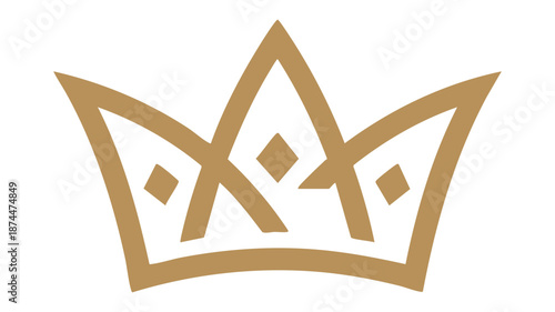 Elegant crown vector illustration