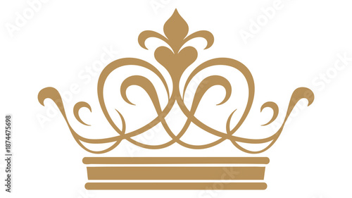 Elegant crown vector illustration