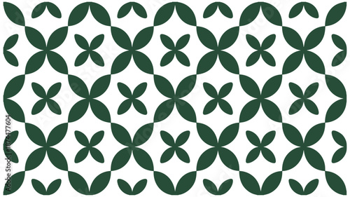 Vintage floral pattern tile background