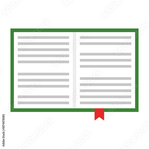 Extraordinary open book. Extraordinary education symbol. Extraordinary literature Vector. Extraordinary library knowledge resource.