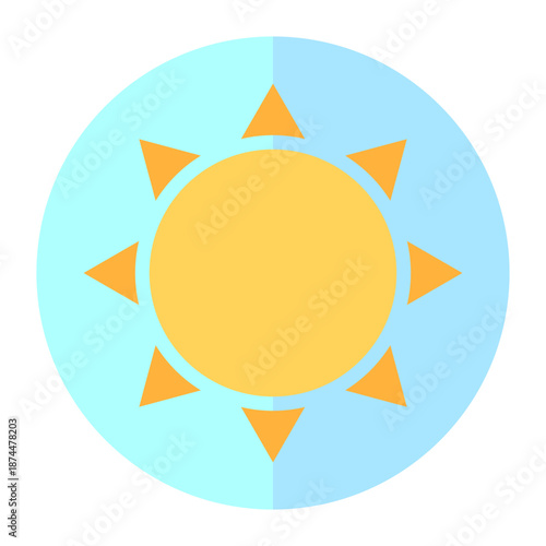 Extraordinary summer sun. Extraordinary solar star. Extraordinary atmosphere Vector. Spectacular meteorological brightness