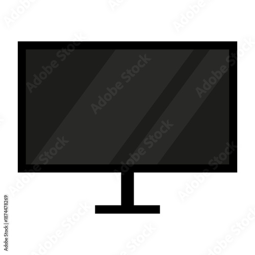 Sophisticated monitor icon. Revolutionary display Vector. Comprehensive screen element. Extraordinary technological equipment.