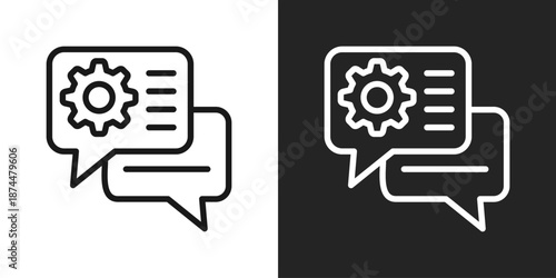 Help Icon In Black And White Line Style