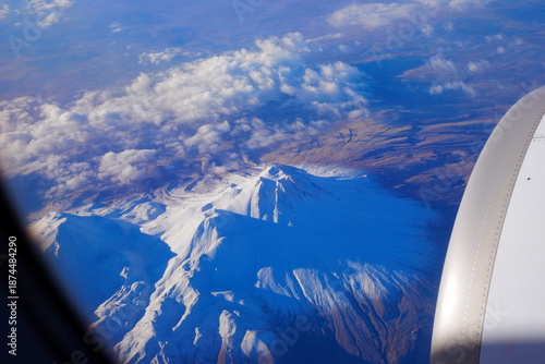 Turkey with the height of the plane. Landscapes of Turkey from the porthole