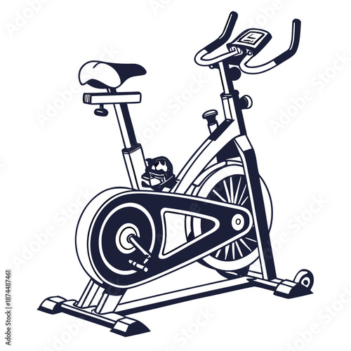 Stationary exercise bike