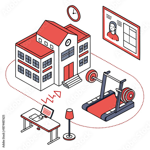 Virtual fitness classroom