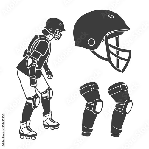 Roller derby player gear