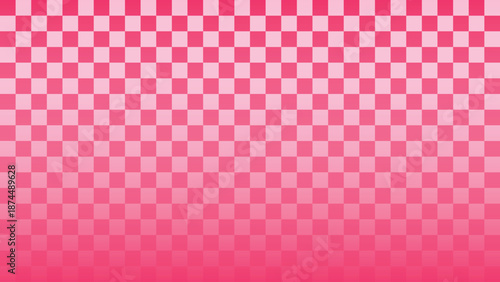 Pink Checker Pattern, Abstract Pink Checker Mosaic & Fabric Cloth Background	