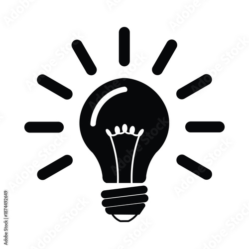 Lightbulb isolated on white background