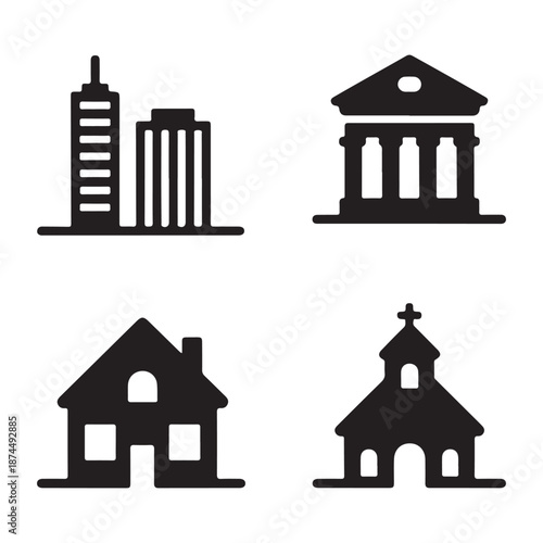 Quiet city neighborhood scene with small homes and silent streets