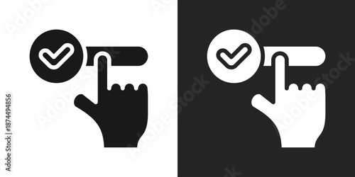 Reserve Icon In Black And White Glyph Style