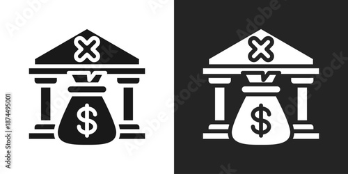 Npl Icon In Black And White Glyph Style