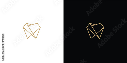 Elegant dental logo design inspiration