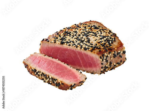 Thunfischsteak medium rare mit Sesamkruste