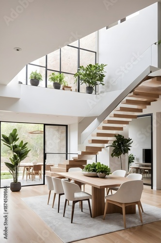 Luxury Modern Living Room with Earth Tone Cushions. Contemporary Living Room Interior with Organic Textures.