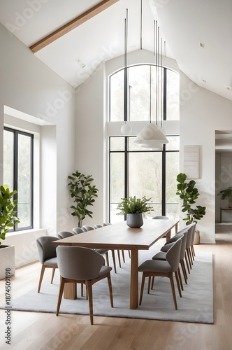 Luxury Modern Living Room with Earth Tone Cushions. Contemporary Living Room Interior with Organic Textures.