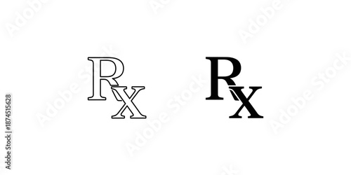 Vector Illustration of Prescription Symbols