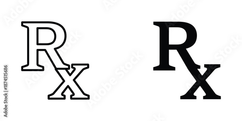 Vector Illustration of Prescription Symbols