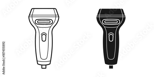 Electric Shaver Vector Illustration