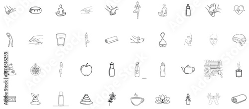 Set of vector Wellness