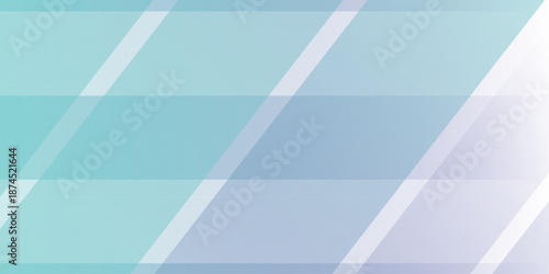 Abstract geometric background with overlapping translucent stripes in cool blue and green tones.