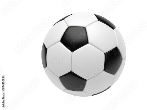 Wallpaper Mural Black and white soccer ball isolated on transparent background Torontodigital.ca