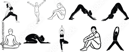 Yoga poses for flexibility and balance