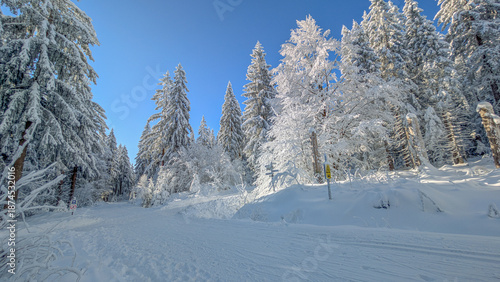Winterlandschaft am Ochsenkopf im Fichtelgebirge