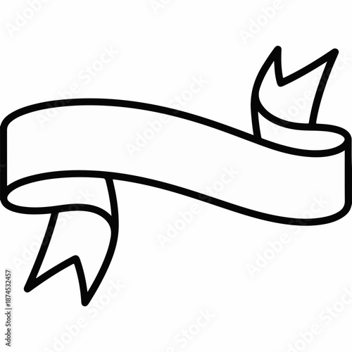 Ribbon banner design for decoration and invitations