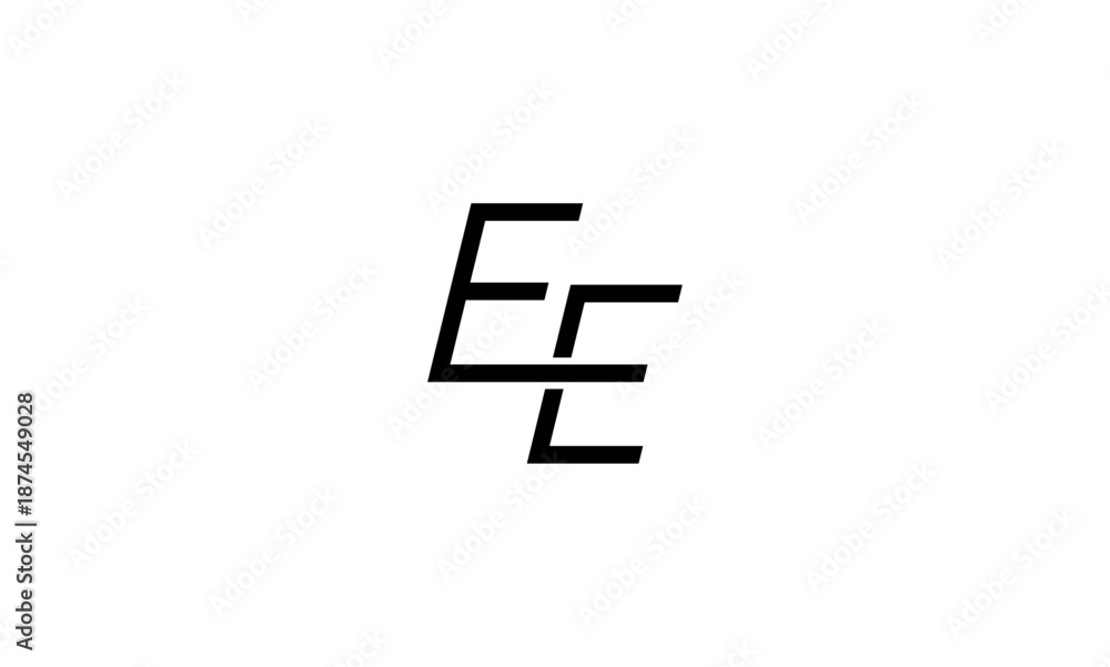 Obraz premium EE initial letter logo or EE monogram logo 