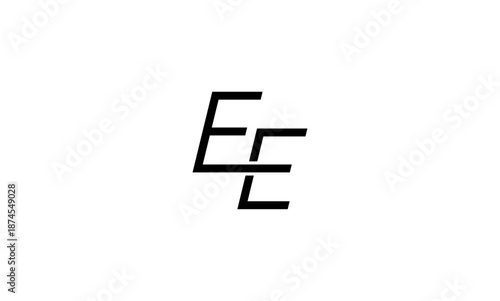 EE initial letter logo or EE monogram logo	
