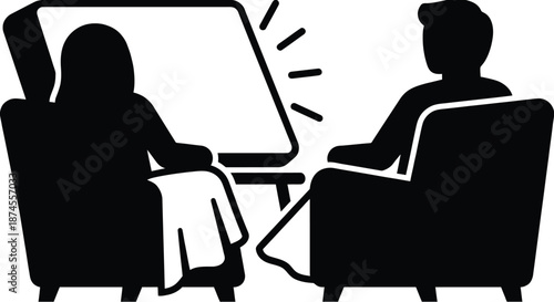 Light therapy lamp for seasonal affective disorder treatment vector