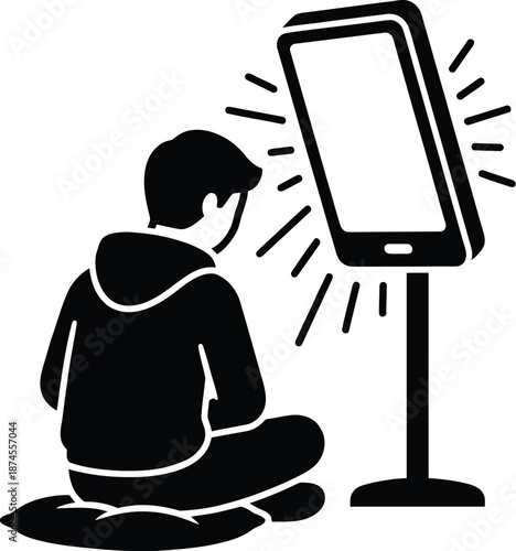 Light therapy lamp for seasonal affective disorder treatment vector