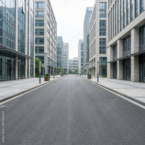 modern city street