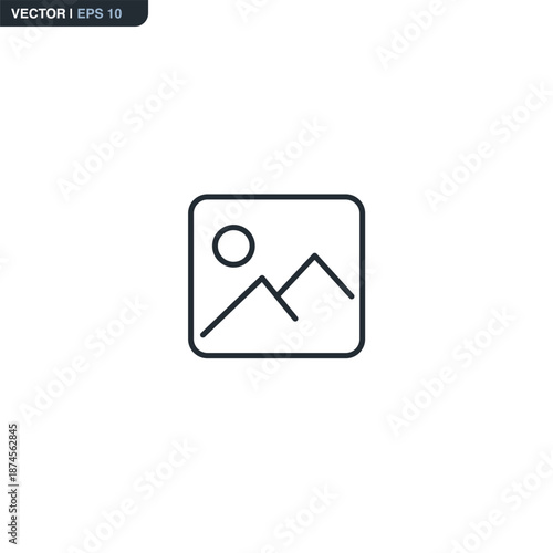 Image, linear style sign for mobile concept and web design