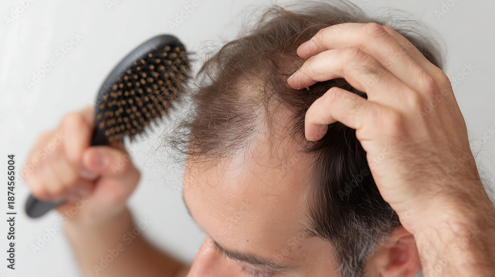 Fototapeta premium man Hair loss, baldness