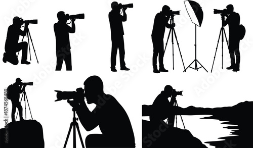 photographer, camera, tripod, silhouette, shooting, outdoor, studio, lens, landscape, nature, photo, capture, scenery, hobby, professional