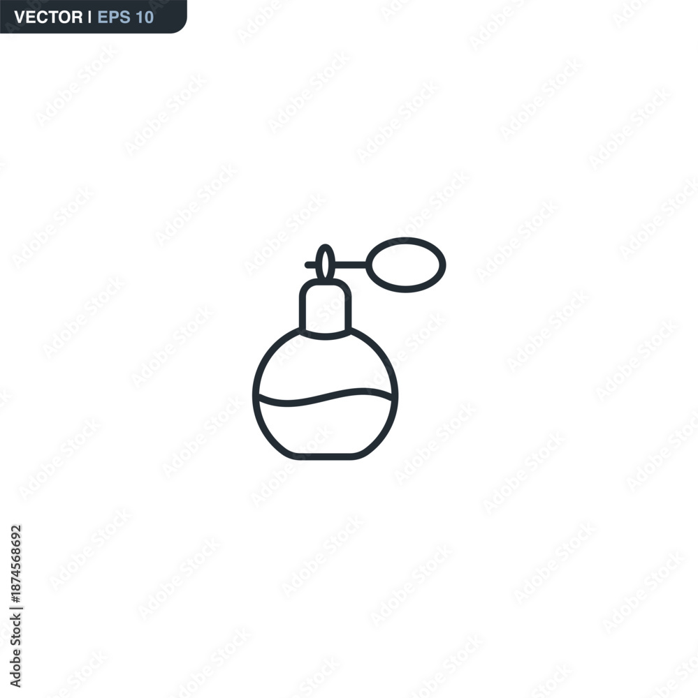 Fototapeta premium Perfume, linear style sign for mobile concept and web design