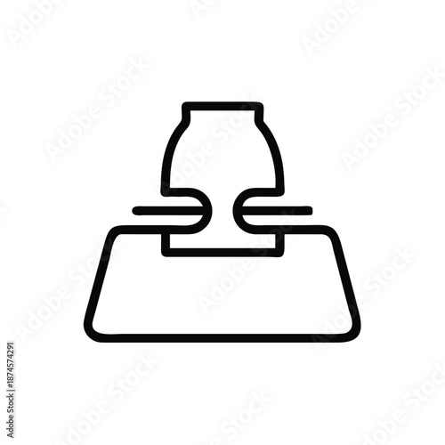 Black business stationery and office accessories icon set vector illustration