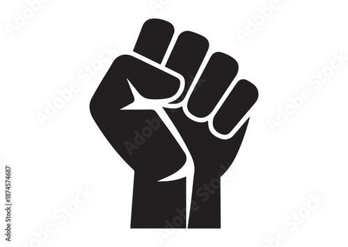 Power fist icon, Power fist solid Vector