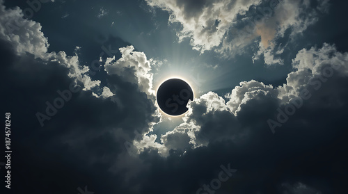 Solar eclipses occur when the Moon passes between the Earth and the Sun, temporarily obscuring the Sun's light. During a solar eclipse, clouds can affect visibility, sometimes blocking the view of the