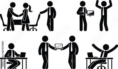 Business people celebrating success and collaboration