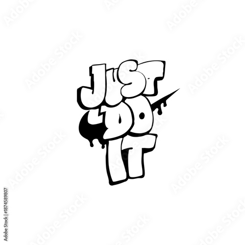 hand holding a Just do it