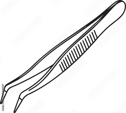 Precision tweezers for delicate handling and gripping small objects