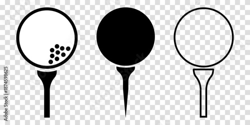 Golf balls icons