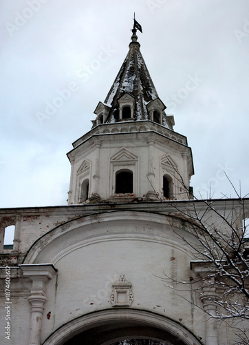 Tower of the Cathedral of the Assumption of the Blessed Virgin Mary in Moscow, Russia