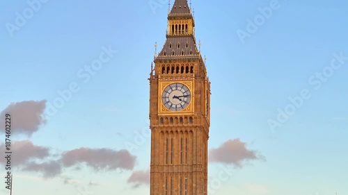 Big Ben ad Houses of Parliament at sunset time-lapse. London , UK 2026